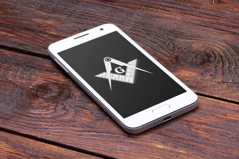 Masons seal, mobile phone